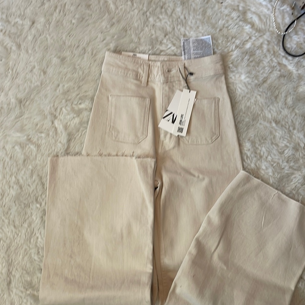 NWT ZARA MARINE STRAIGHT JEAN